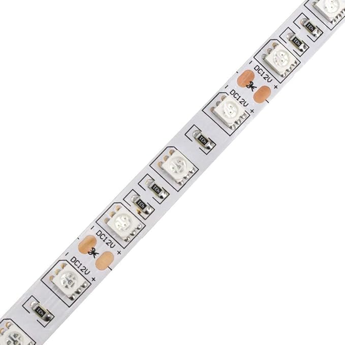 5M/16.4ft SMD5050 300LEDs Near Infrared 850nm NIR Single Chip DC12V 24W Flexible IR LED Strips Light Non-Waterproof 8mm Wide 60LEDs/M 4.8W/M Light Strip