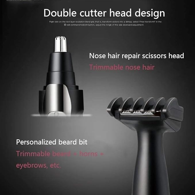 Ear and Nose Hair Trimmer for Men Painless Ear Hair Trimmer Rechargeable Compact Clipper Waterproof Dual Edge Blades for Easy Cleansing