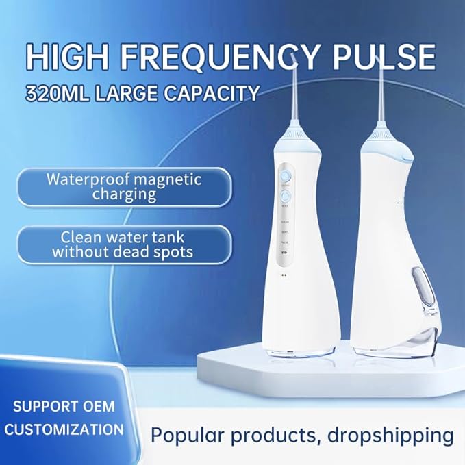 JUSIIUE Water Dental Flosser for Teeth Portable Cordless Oral Irrigator
