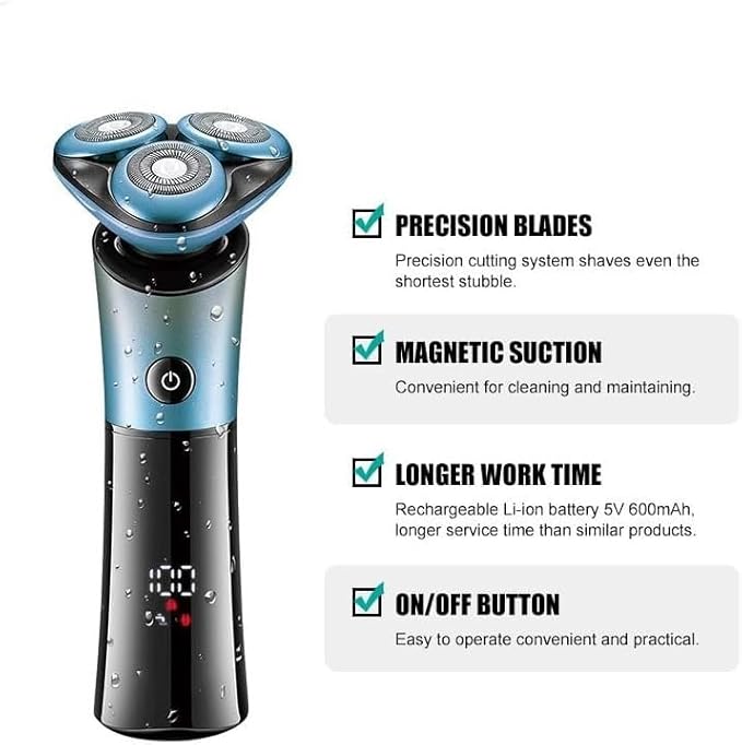 Electric Shavers for Men Electric Shaver Professional Razor Shaving Machine Barber Waterproof Shaving Beard LED Display Beard Trimmer for Men