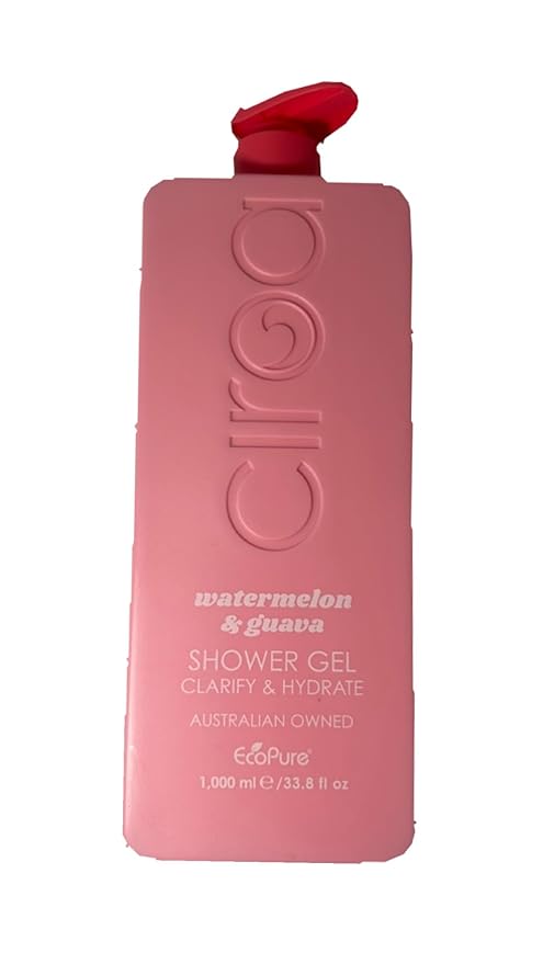 WATERMELON &amp GUAVA SHOWER GEL CLARIFY &amp HYDRATE AUSTRALIAN OWNED 1000ML./33.8FL.OZ.(PACK OF 1)
