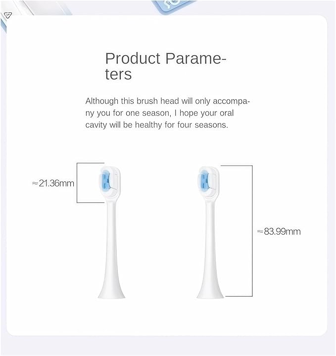 Electric Toothbrush Heads Replacement Compatible with SOOCAS X1 X3 X3U X5 Teeth Brush Replacement Heads(2 pcs Pink)