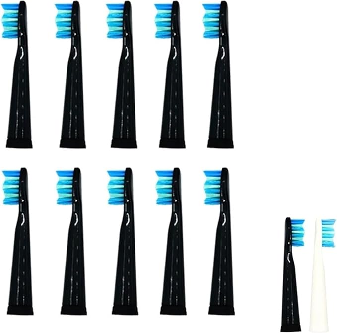 10pcs Compatible for Seago Electric Toothbrush Heads Replacement 899 Set (10 Heads) for SG910/507/958/515/949/575/551(10pcs Replacement w)