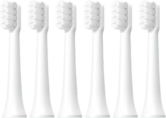 Electric Toothbrush Head for T100 Replacement Brush(T100-WH-6Pcs)