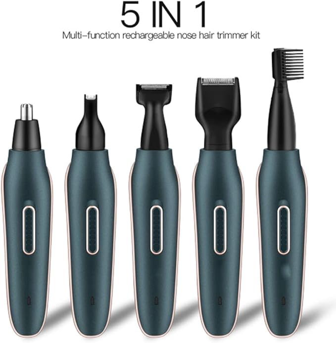 USB Rechargeable Nose Ear Hair Trimmer Shaver for Men Electric Eyebrow Beard Clipper Razor Face Body Back Hair Removal