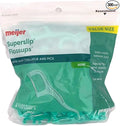 Meijer Superlip Flossups with Gum Stimulator and Pick. 1-Pack 300 Flossups