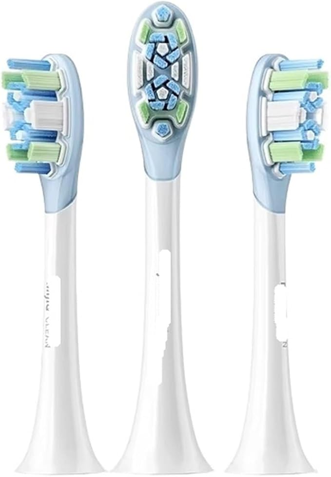 Original Replacement Brush Heads Compatible for XIAOMI Mijia Electric Toothbrush MES609/MES610 Pro Sonic Sweep Vibration Head(Standard 3 pcs)