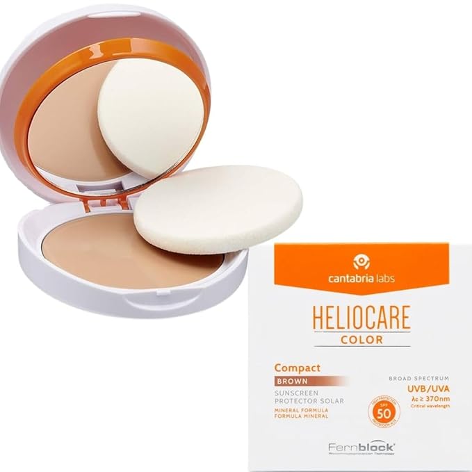 HELl0CARE Compact BROWN Oil Free SPF 50