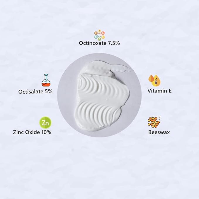Water-Resistant Active Lifestyle Sunscreen SPF 50 | Oil-Free Sunscreen with Zinc Oxide Beeswax Dimethicone &amp Vitamin E | SPF for Children &amp Adults | Daily SPF 50 | 4.6 Oz / 131 g