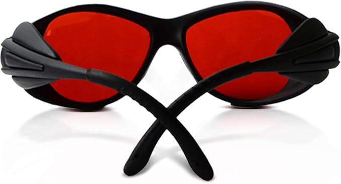 Wrap Around Side Shields &amp TR90 Frame Laser Safety Glasses ANSI Z87.1 for Welding/Red Light Therapy