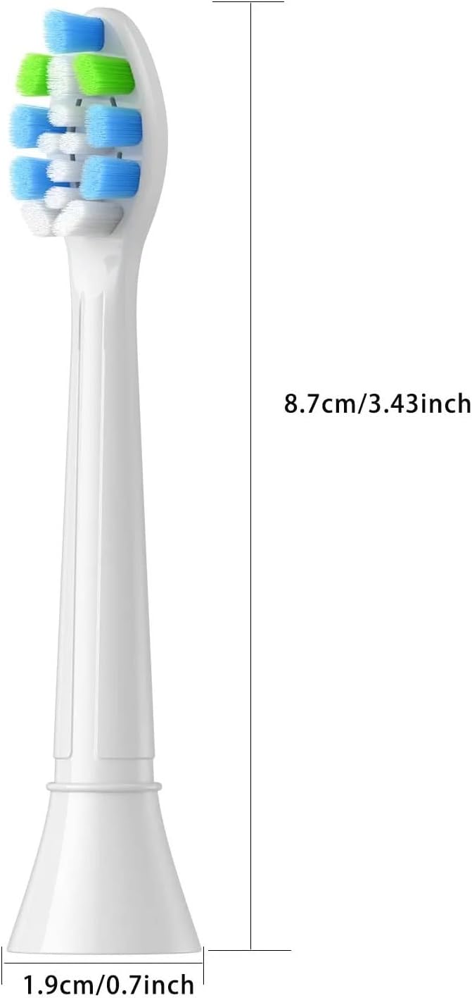 4-16Pack Replacement Toothbrush Heads Compatible for Philips Sonicare Electric Tooth Brush Refill(12pcs Black)