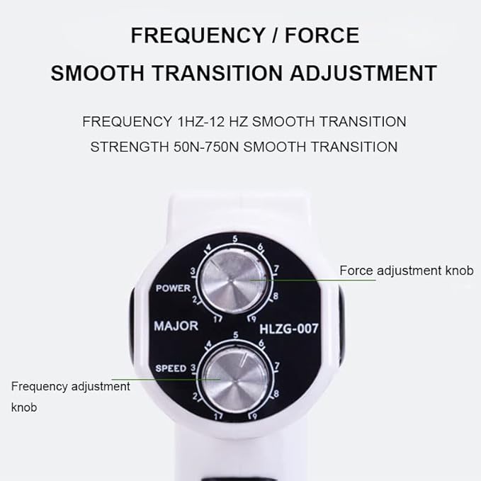 750N Chiropractic Adjusting Tool Instrument Electric Spine Chiropractor Electric Impulse Gun Actuator Massager Professional Massage Equipment for Men Women Adjust Vertebration and Thoracic Scoliosis