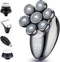 Electric Razor for Men's 5 in 1 Electric Shaver for Men 7D Floating Cutter Head USB Rechargeable Rotary Shaver Smart Multifunctional Grooming Kit