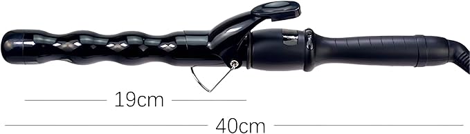 Bubble Curling Wand 1.25 inch 32mm Beach Wave Curler with LCD Display Ceramic Crimping Iron for Long Hair