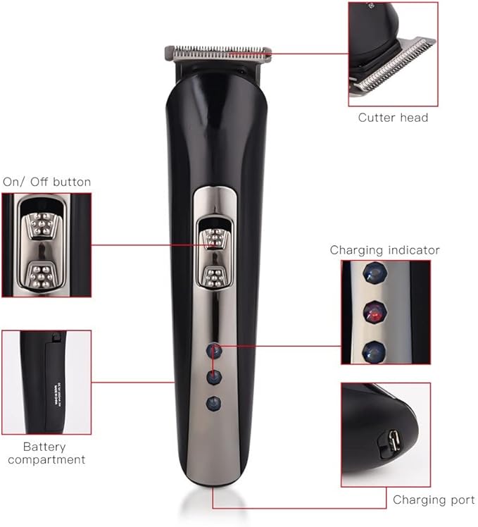 Professional Hair Clippers for Men 3 in 1 Barber Rechargeable Hair Clipper Nose Trimmer Shaver Beard Razor Men Shaving Machine 4 Limit Combs Haircut Grooming