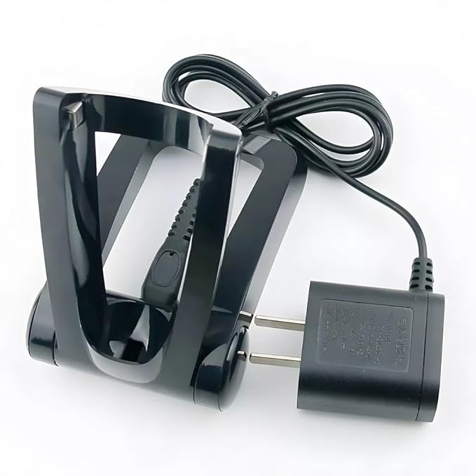 2025 New Replacement Folding Charging Stand + Power Cord for Norelco RQ1200 Series Shavers 1250X 1250CC 1255X 1260X 1280X 1280CC 1290X RQ1250