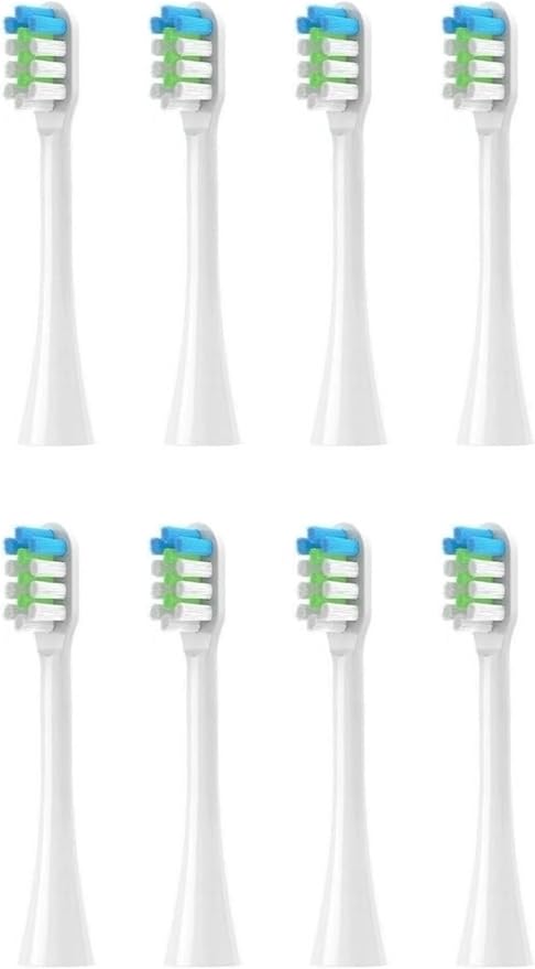 Replacement Toothbrush Heads Compatible for Nandme Nx8000 Sonic Electric Soft Dupont Bristle Tooth Brush Head4/8/16PCS(8pcs White)