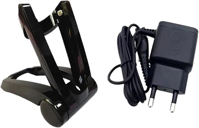 Shaver Foldable Stand ChargerCompatible for PhilipsRQ1290 RQ1295 RQ1296 RQ1250 RQ1251 RQ1252 RQ1255 RQ1260+HQ8505 Charger EU Plug