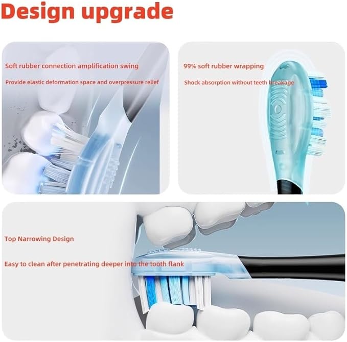Electric Toothbrush Head Compatible for Ultra Clean Series Shock Absorbent Cleaning Whitening Gum Protection Universal 2-Pack(UG02 2PCS)