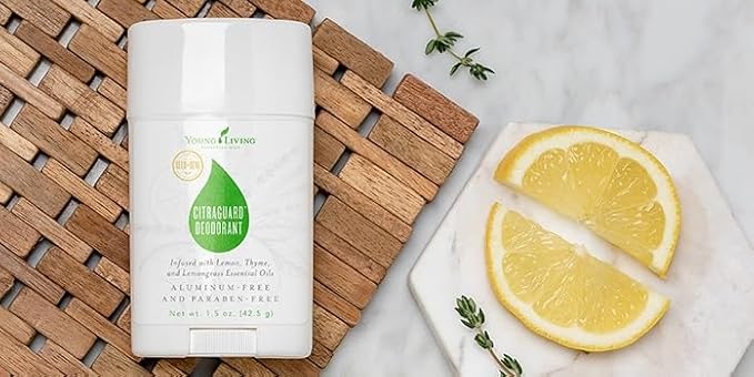 Young Living CitraGuard Deodorant - 1.5 oz - Natural Odor Protection Moisture-Absorbing Formula with Plant-Based Ingredients Vegan-Friendly - Fresh and Skin-Nourishing