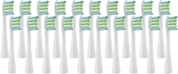 20Pcs Replaceable Brush Heads Fit Compatible for Air 2 /One/SE X/X PRO/ Z1/ F1(20White)
