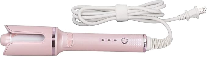 Generic Negative Ion Hair Curler 54W 3 Levels Temperature Adjustment Auto Shut Off Hair Curling Iron for Women Pink