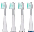 4pcs Replacement Toothbrush Heads with Caps for Mornwell Electric(White)