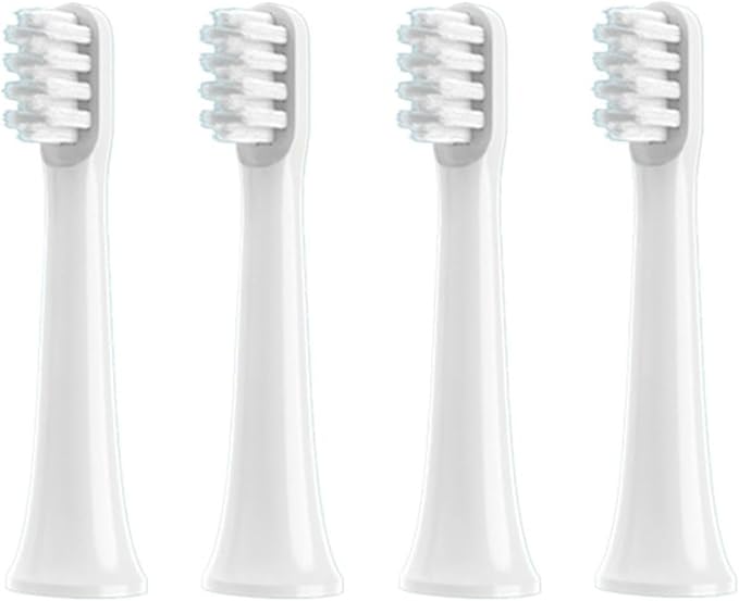 4/6PCS Brush Heads for XIAOMI T100 Soft Dupont Bristle Vacuum Nozzles Refills Electric Toothbrush Head(4white)