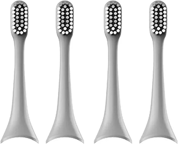 T+/T2 Electric Toothbrush Head Accessories Adult Replacement Brush 4/8pcs(Grey 4pcs)