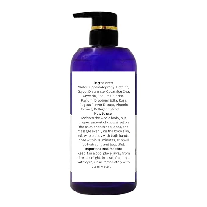 Collagen-Infused Refresh &amp Nourish Shower Gel w/Lavender and Natural Plant Extracts for Cleansing &amp Firming Paraben and Dye-Free (Lot of 3)