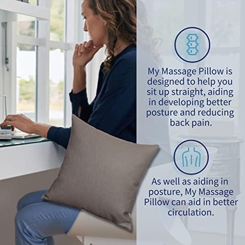 Pressure Activated Massage Pillow - Vibrating Helps Relieve Back and Foot Pain Great for Circulation - Buck Massage Pillow