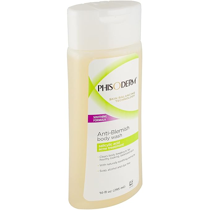 pHisoderm Anti-Blemish Body Wash 10 oz (Pack of 6)
