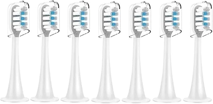 Compatible for T300/T500/T700 Replacement Brush Heads with Caps Sealed Package Soft (14pcs)(White)