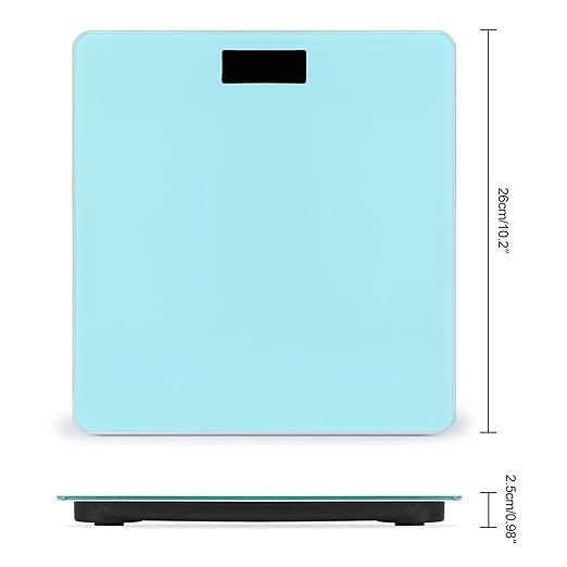 Women's Digital Bathroom Weighing Scale Automatic Switch Energy Saving Scale Smart Scale for Body Weight Light Blue