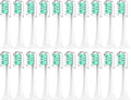 Compatibility for Xiaomi Mijia T300/T500/T700 Sonic Toothbrush Heads Replaceable Refill Nozzles 4 Colors with Anti-Dust Caps 10/20Pcs(20Green)