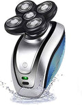 Electric Shaver for Men 5 in 1 Head Shavers for Bald Men Electric Rotary Razor Beard Trimmer Grooming Kit Waterproof Faster-Charging USB Rechargeable
