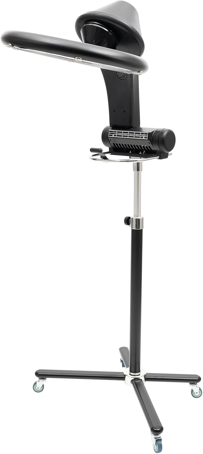 3-in-1 Orbital Hair Dryer and Processor - Rolling BaseHair Color ProcessorHair Dryer Accelerator with Rolling Base 6 Mode Salon Hair Conditioner/Perm for Salon Home Hair Care