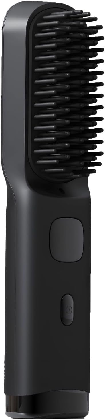 Cordless Rechargeable Hair Straightener Brush 4000Mah Battery 284-392°F Negative Ions Portable for Travel
