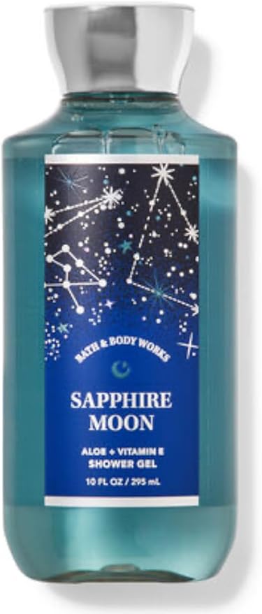Bath &amp Body Works - 3 Piece Bundle - Spray - Body Cream - Shower Gel - Full Size and Bag HELLO GORGEOUS (Sapphire Moon)