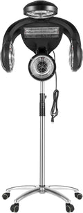 Hair Hood Dryer 1400W Professional Standing Hair Dryer with LCD Display and 5 Universal Wheels Adjustable Height Five Modes Hair Color Processor for Salons Beauty Salons Homes