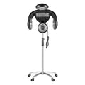 Professional Standing Hair Dryer - Multifunctional Salon Accelerator with 5 Heat Heads Temperature Control Adjustable Heights &amp Black Color