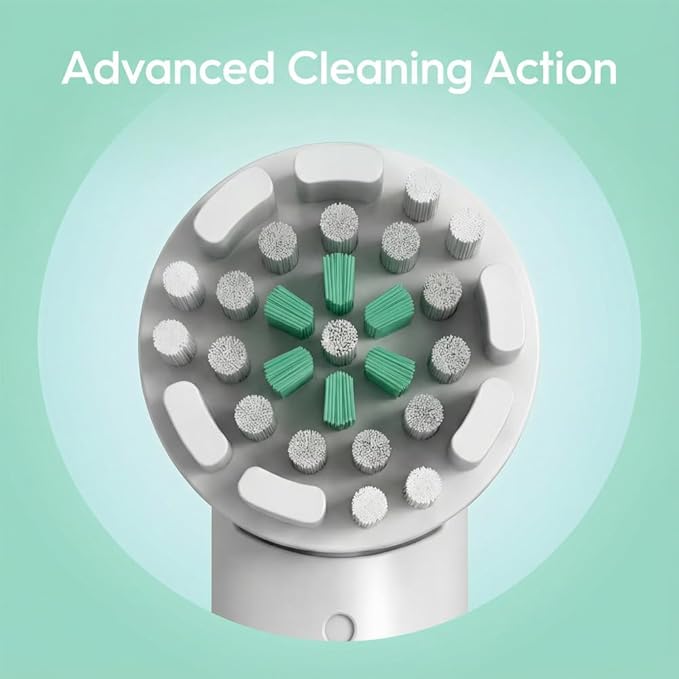Toothbrush Replacement Heads Compatible with Quip 360 Oscillating Electric Toothbrush White 4-Pack
