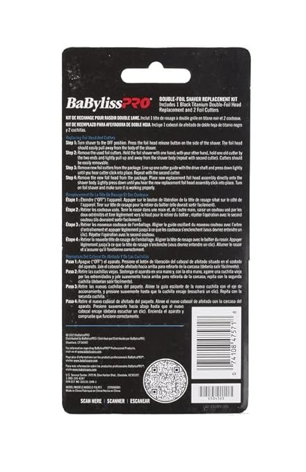 Replacement Foil and Cutter for UV Double Foil Shavers - for use with UV Foil Shavers ONLY