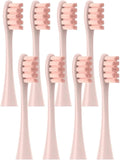 8 Pcs Replacement Brush HeadsCompatible for Oclean X PRO Elite/Flow/F1/One/X/All Series Electric Toothbrush(8 pcs Pink)