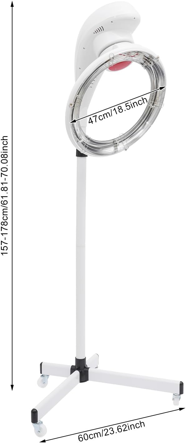 Perm Styling Hair Processor Professional Standing Hair Dryer Height Adjustable Stand Up Hair Dryer for Hair Drying Heating Perm