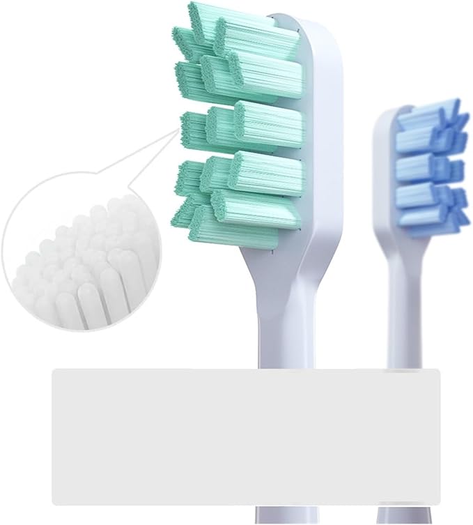 Compatible for T300 T500 T700 Electric Toothbrush Nozzles Replacement Tooth Brush Head(White-Soft)