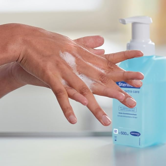Sterillium© foam Healthcare Hand Antiseptic Sanitizer 500mL 85% Alcohol with Moisturizers Fragrance-Free (8-pack)