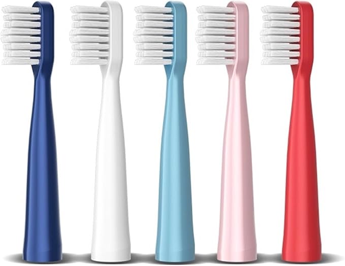 16pcs Replacement Toothbrush Heads Compatible for Jianpai S12/HYUNDAI XM-806/ACA ALY-HYS01W/TSOP/Royalstar/INPHIC Bristles(16white)