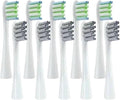 Compatible for Oclean One/ Air2 /SE/X/X PRO/ Z1/ F1 Electric Toothbrush Head 10 Pcs Replaceable Brush with Independent Package(5White5Greay)