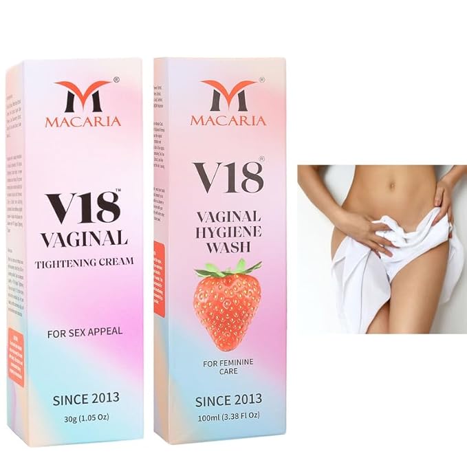 MACARIA V18 Vaginal vagina pussy tightening &amp sex increase gel cream + vaginal yoni pussyi feminine Wash travel size for Women ph balance